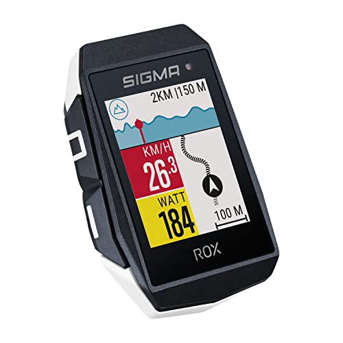 SIGMA SPORT ROX 11.1 EVO White | Fahrradcomputer kabellos GPS & Navigation inkl. GPS Halterung | Outdoor GPS Navigation mit smarter Funktionsvielfalt von SIGMA SPORT