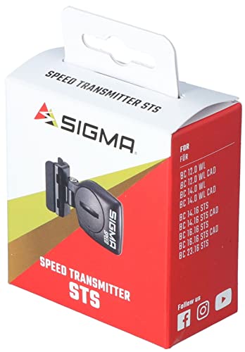 SIGMA STS Geschwindigkeitsensor | Komaptibel mit der Original Serie und STS Fahrradcomputern | STS Geschwindigkeitssender zur Messung der Geschwindigkeit von SIGMA