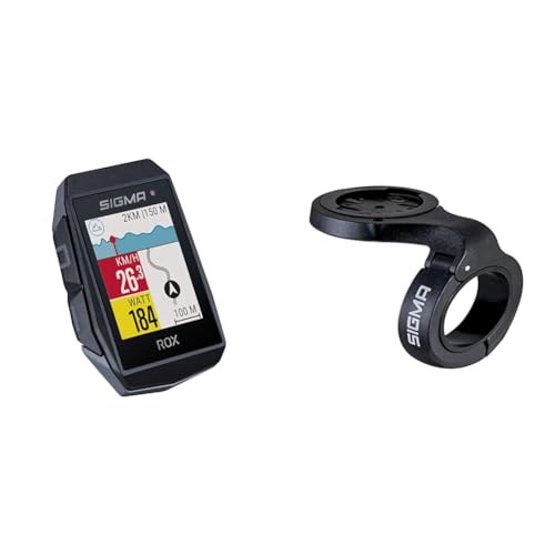 SIGMA SPORT ROX 11.1 EVO Black | Fahrradcomputer kabellos GPS & Navigation & Herren Overclamp Lenkerhalter, Schwarz, One-Size SIGMA SPORT ROX 11.1 EVO Black | Fahrradcomputer kabellos GPS & Navigation & Herren Overclamp Lenkerhalter, Schwarz, One-Size von SIGMA