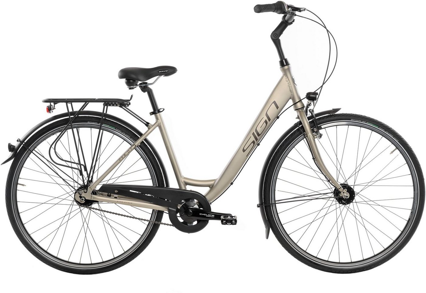 SIGN Cityrad, 7 Gang Shimano NEXUS SG-C3001-7C Schaltwerk, für Damen und Herren von SIGN