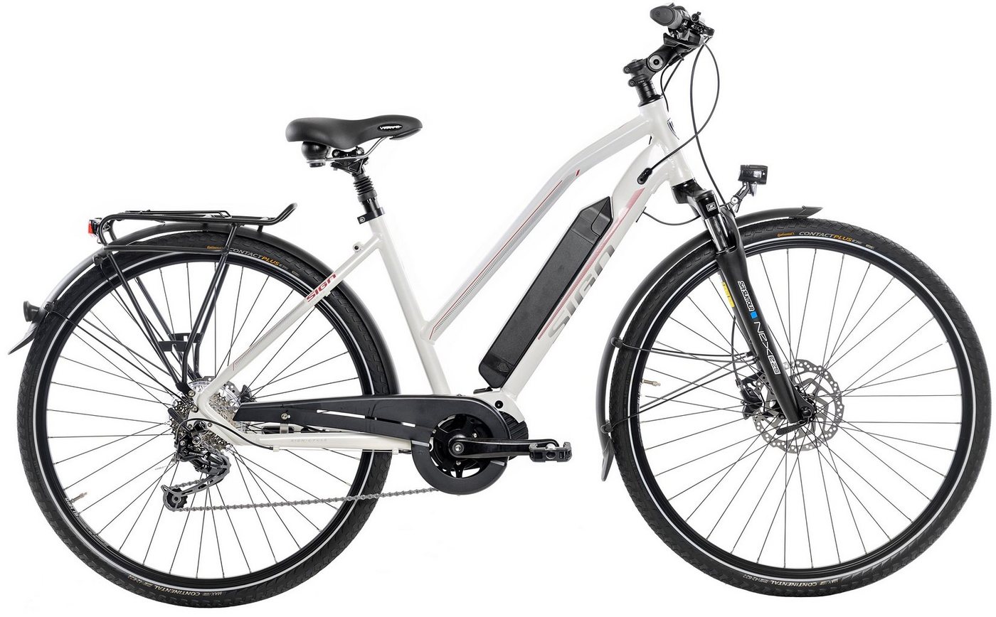 SIGN E-Bike Trekkingrad, 9 Gang Shimano Shimano Deore Schaltwerk, Kettenschaltung, Mittelmotor, 504 Wh, Pedelec, Elektrofahrrad für Damen SIGN E-Bike Trekkingrad, 9 Gang Shimano Shimano Deore Schaltwerk, Kettenschaltung, Mittelmotor, 504 Wh, Pedelec, Elektrofahrrad für Damen von SIGN