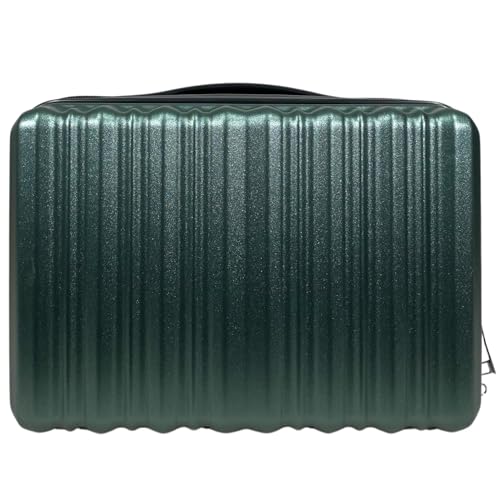 SIGN Hartschalenkoffer Trolley ABS Reisekoffer 360° Doppelrollen (Beautycase-Handgepäck-Mittel-Groß-Set) (Smaragdgrün, Beautycase) von SIGN