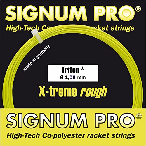 Signum Pro Unisex – Erwachsene Triton12m Lemon Saitenset 12m-Gelb Tennis-Saite, One Size Signum Pro Unisex – Erwachsene Triton12m Lemon Saitenset 12m-Gelb Tennis-Saite, One Size von SIGNUM PRO