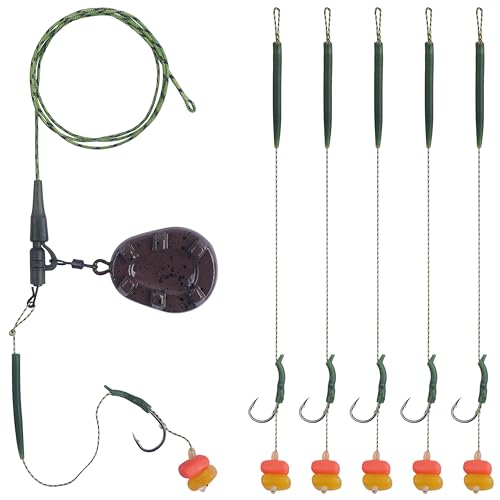 Karpfenangeln Rigs Kit Karpfen Hair Rig mit Karpfen Sinker Gewichte Karpfenhaken Hühneraugen Köder Rolling Swivels Sleeves Karpfen Boilie Bait Rigs Karpfenangeln Ausrüstung Karpfenangeln Rigs Kit Karpfen Hair Rig mit Karpfen Sinker Gewichte Karpfenhaken Hühneraugen Köder Rolling Swivels Sleeves Karpfen Boilie Bait Rigs Karpfenangeln Ausrüstung von SILANON
