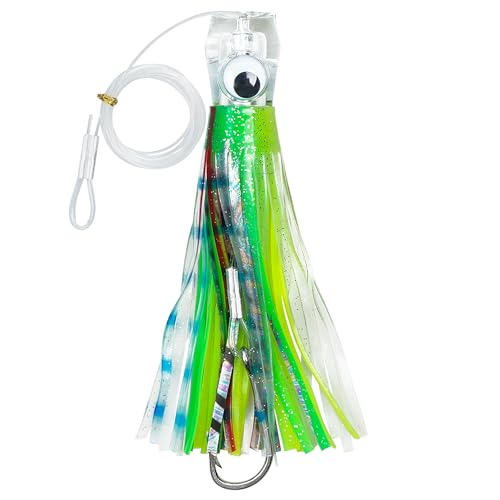 Schleppköder, Salzwasser, 15,2 cm, Offshore, Big Game, Trolling-Köder, Rock-Design, Tiefsee-Angelköder-Set für Mahi, Thunfisch, Marlin, Wahoo, Rigged mit Vorfach-Tintenfischröcken, Haken Schleppköder, Salzwasser, 15,2 cm, Offshore, Big Game, Trolling-Köder, Rock-Design, Tiefsee-Angelköder-Set für Mahi, Thunfisch, Marlin, Wahoo, Rigged mit Vorfach-Tintenfischröcken, Haken von SILANON