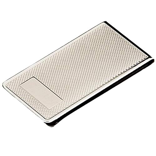 SILBERKANNE Geldscheinklammer Kornguillochiert mit Gravurfeld 6,0x3,0 cm Premium Silber Plated versilbert in Top Verarbeitung SILBERKANNE Geldscheinklammer Kornguillochiert mit Gravurfeld 6,0x3,0 cm Premium Silber Plated versilbert in Top Verarbeitung von SILBERKANNE