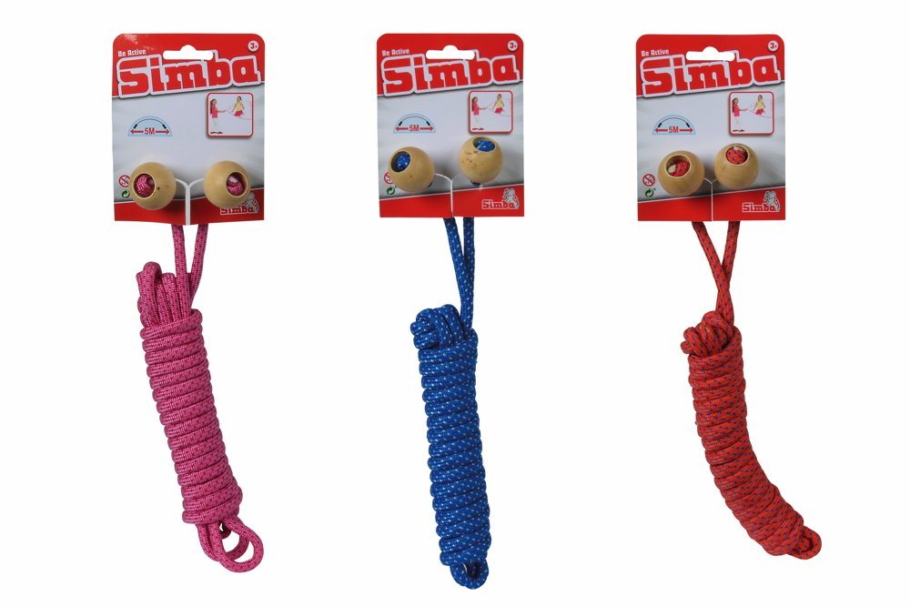 SIMBA Springseil Spielzeug Seilspiel Doppel-Springseil zufällige Auswahl 107300443 von SIMBA