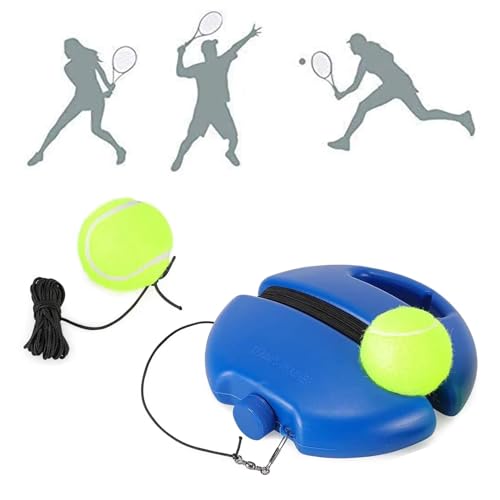Tennis Übungsausrüstung Tennis Trainer Rebound Baseboard Tennisball Trainer Base mit Elastischem Seil und Tennisball Tennis Selbststudium Praxis Training Tool für Anfänger Kinder Erwachsene Tennis Übungsausrüstung Tennis Trainer Rebound Baseboard Tennisball Trainer Base mit Elastischem Seil und Tennisball Tennis Selbststudium Praxis Training Tool für Anfänger Kinder Erwachsene von SIMEIXI