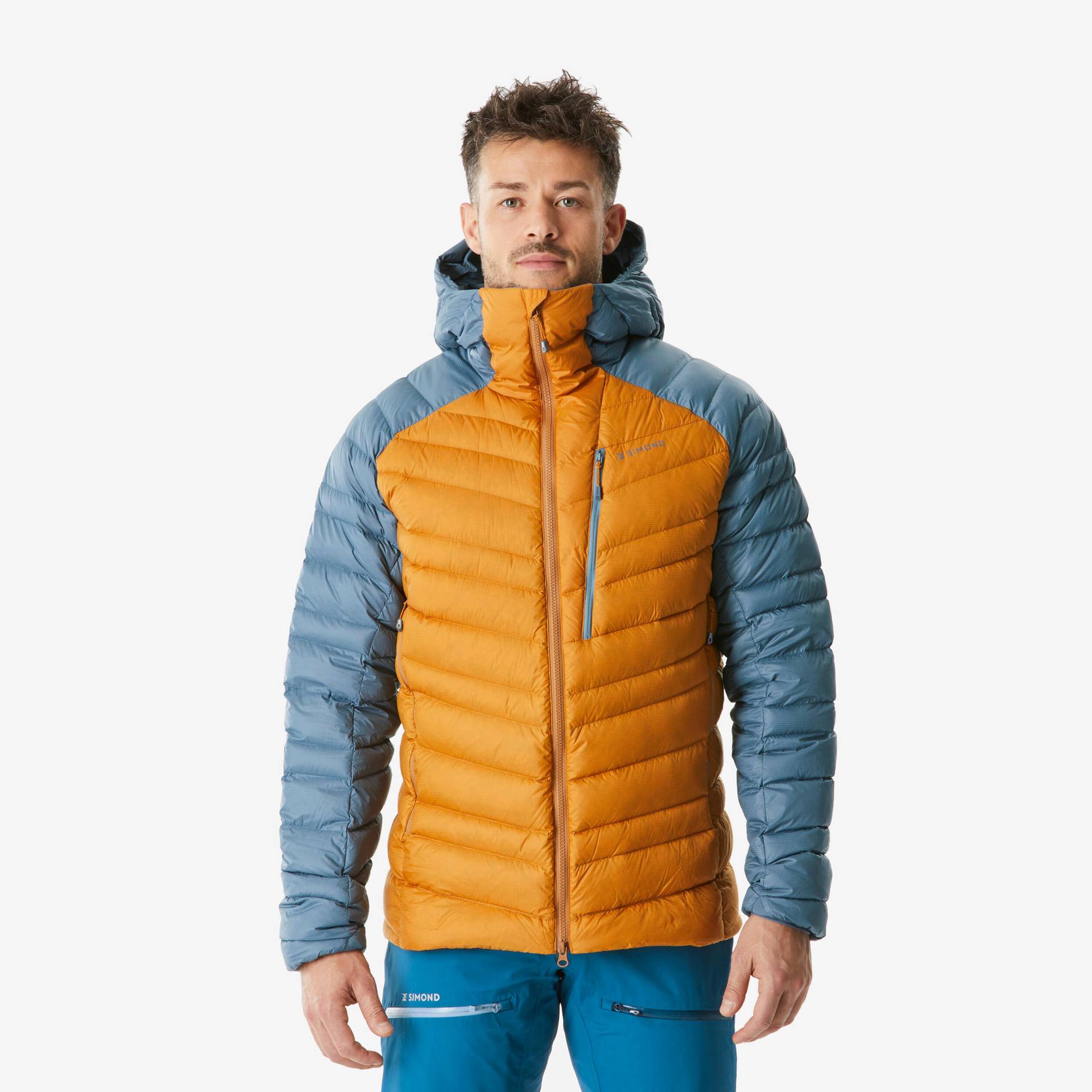 Herren Daunenjacke Bergsteigen - Alpinism ocker/grau Herren Daunenjacke Bergsteigen - Alpinism ocker/grau von SIMOND