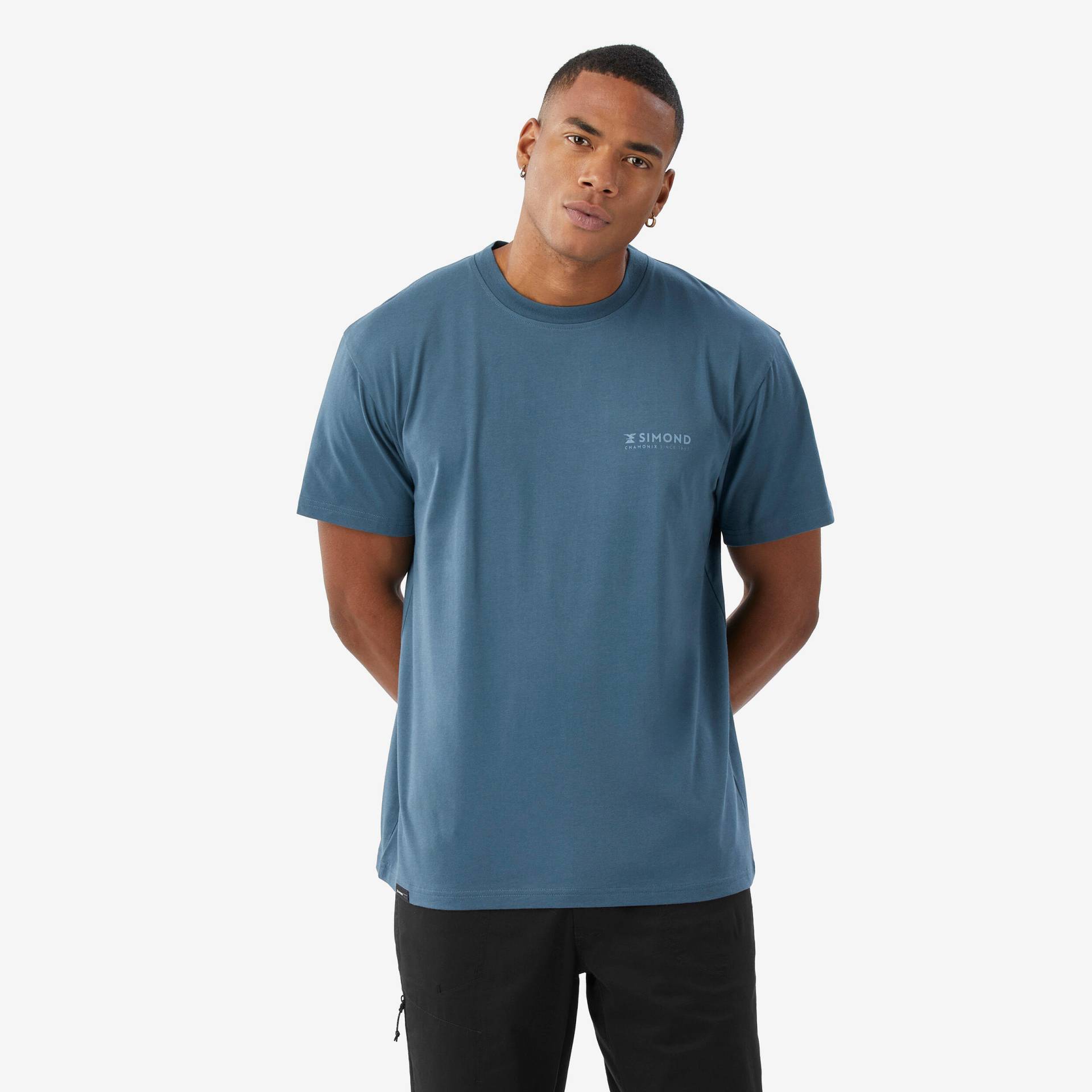 Herren Kletter-T-Shirt strapazierfähig - Vertika blau Herren Kletter-T-Shirt strapazierfähig - Vertika blau von SIMOND