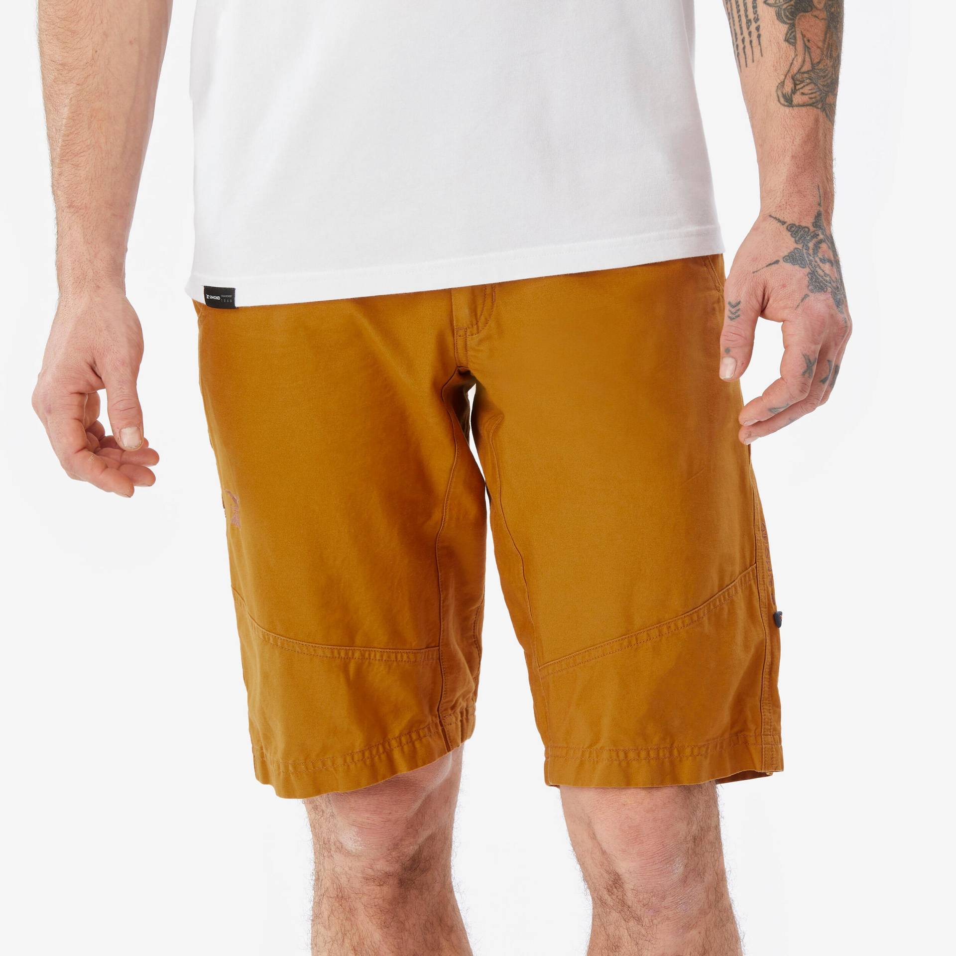 Herren stretch Klettershorts - Vertika ocker Herren stretch Klettershorts - Vertika ocker von SIMOND