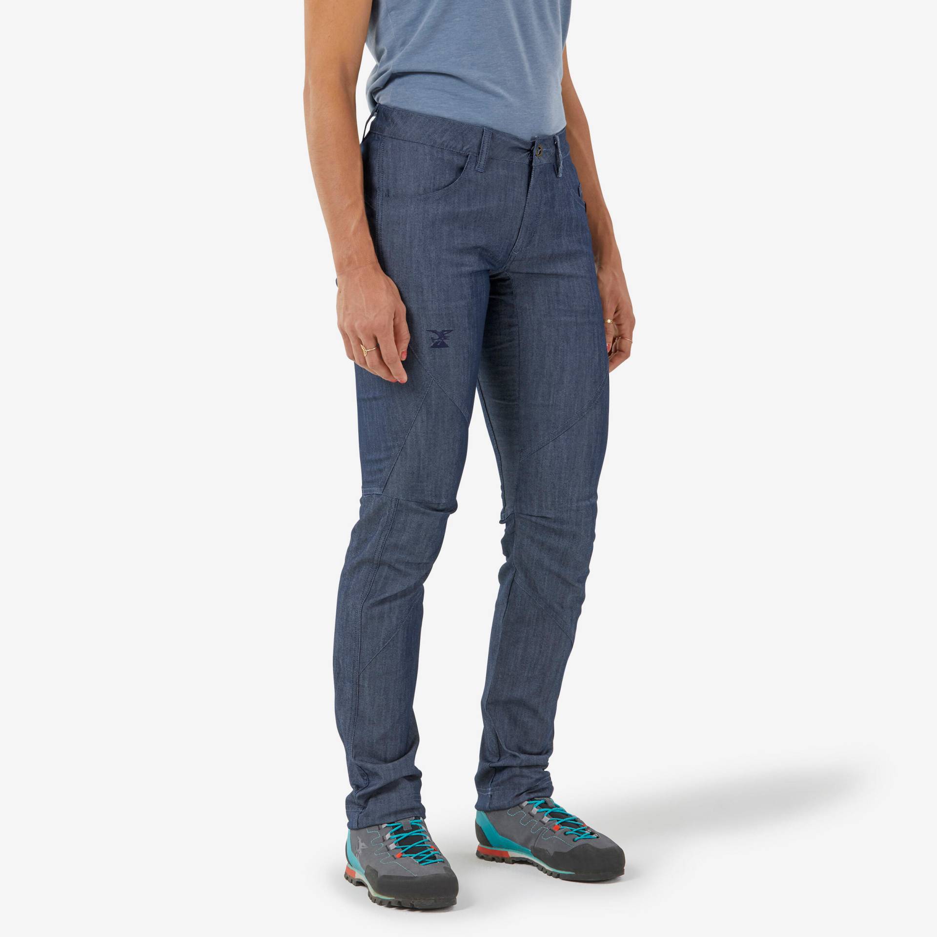 Kletterhose Damen Jeans Stretch - Vertika V2 von SIMOND