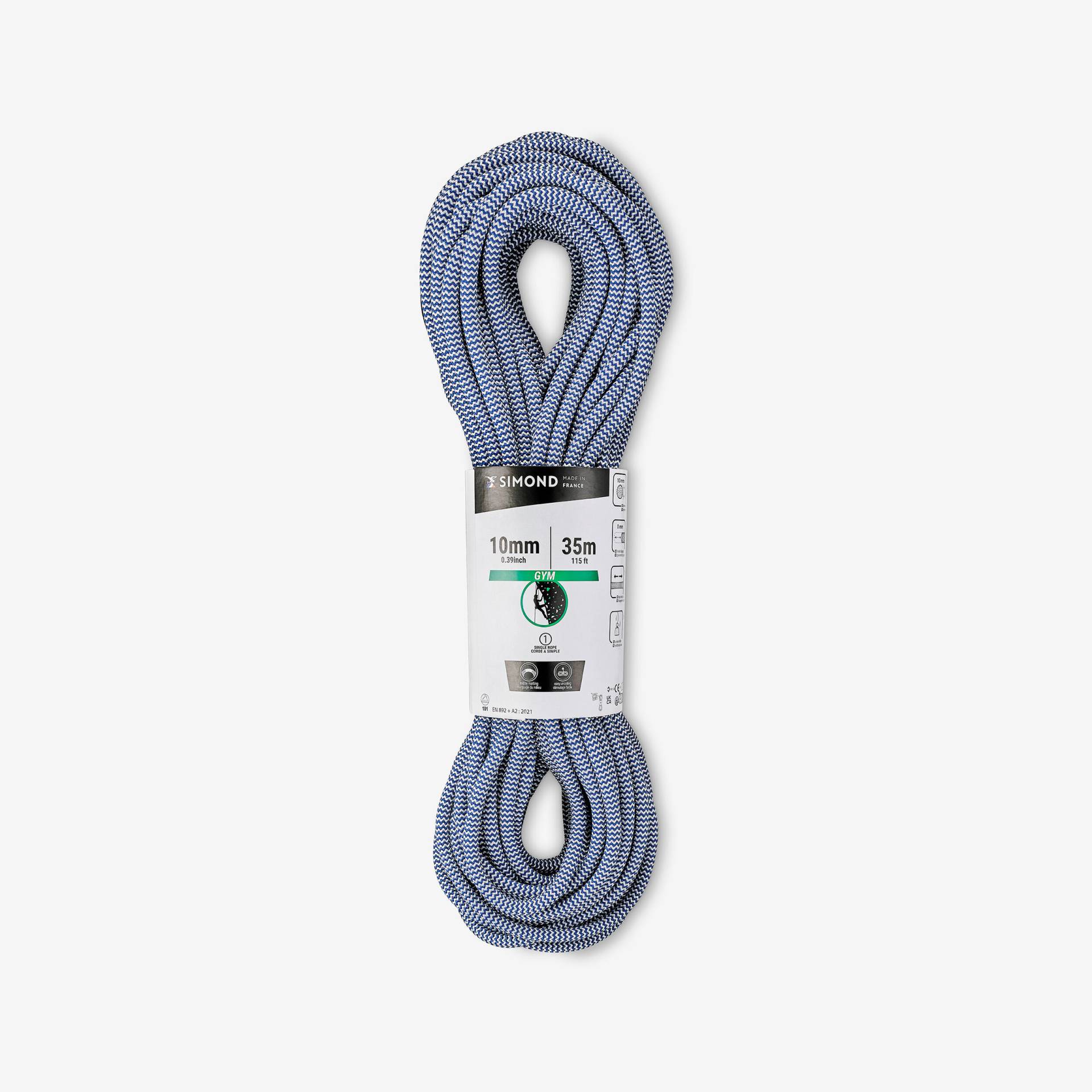 Kletterseil 10 mm × 35 m - Klimb Gym blau Kletterseil 10 mm × 35 m - Klimb Gym blau von SIMOND