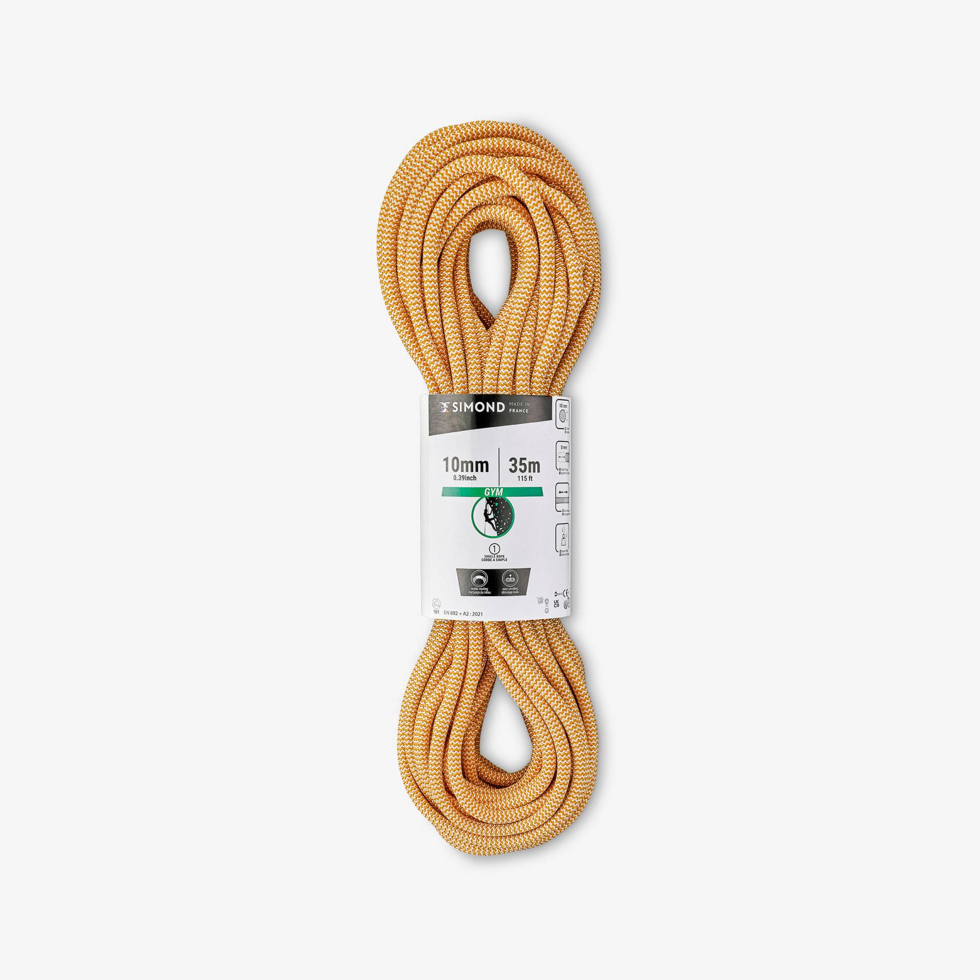 Kletterseil 10 mm × 35 m - Klimb Gym orange Kletterseil 10 mm × 35 m - Klimb Gym orange von SIMOND