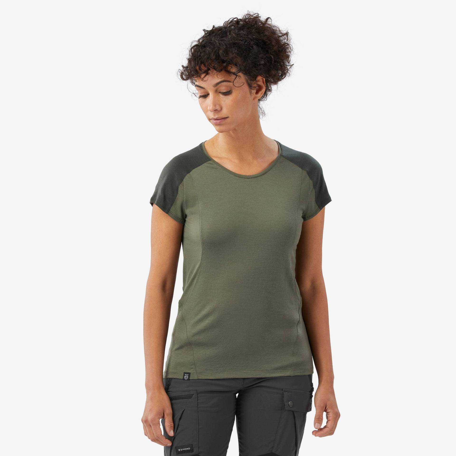 Merinoshirt Damen kurzarm - Merino Resist khaki Merinoshirt Damen kurzarm - Merino Resist khaki von SIMOND