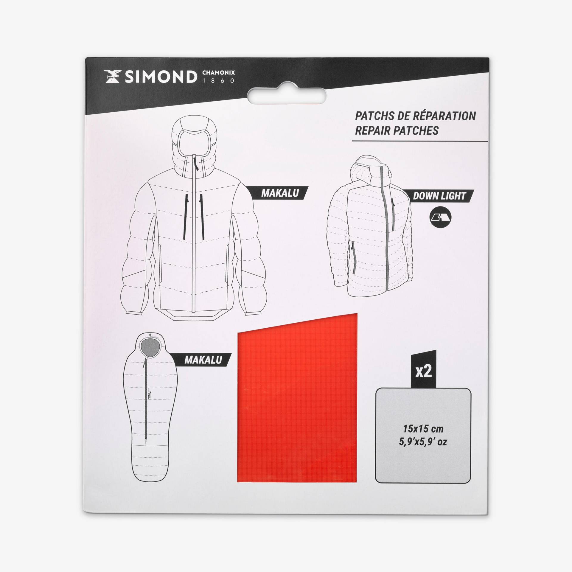 Reparaturpatch Daunenbekleidung und Schlafsack Bergsteigen rot Reparaturpatch Daunenbekleidung und Schlafsack Bergsteigen rot von SIMOND