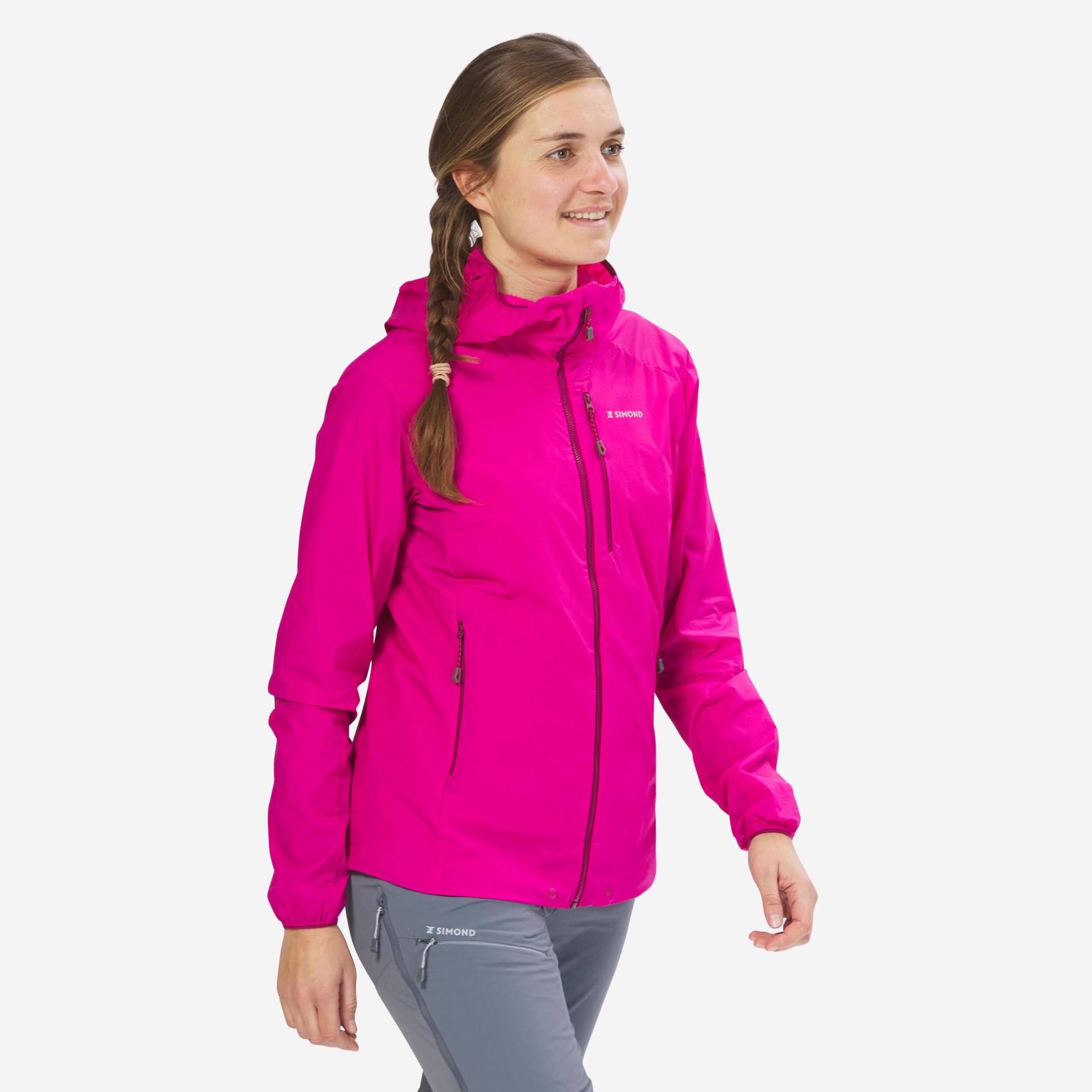 Winddichte Jacke Damen - Alpinism Windshell pink von SIMOND