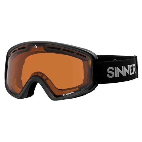 SINNER BATAWA OTG-Matte Black-Double Orange Vent-Katze. S2 Sonnenbrille, Erwachsene, Unisex, mehrfarbig (mehrfarbig), Einheitsgröße von SINNER