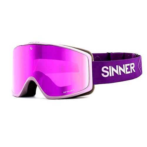 SINNER SIN Valley S-Matte Light Purple Oil + Double Pink-Cat. S3+S1 Sonnenbrille, Erwachsene, Unisex, mehrfarbig (mehrfarbig), Einheitsgröße von SINNER