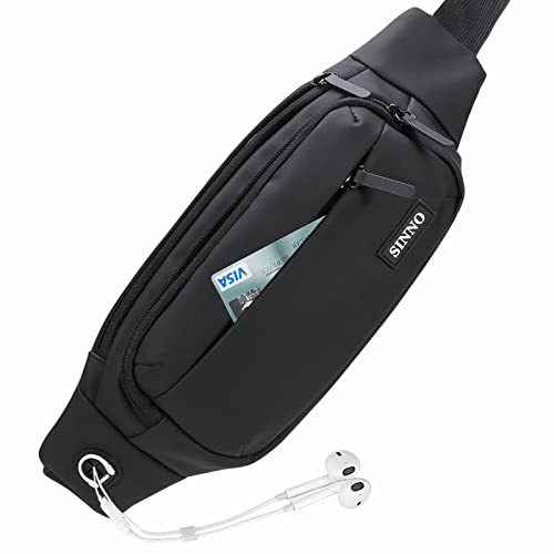 SINNO Große Umhängetasche für Damen und Herren, Gürteltasche mit 4 Reißverschlusstaschen für Reisen, Laufen, Wandern, Workout, Hundespaziergänge, Outdoor, Sport, Angeln, Hüfttasche für alle Handys, SINNO Große Umhängetasche für Damen und Herren, Gürteltasche mit 4 Reißverschlusstaschen für Reisen, Laufen, Wandern, Workout, Hundespaziergänge, Outdoor, Sport, Angeln, Hüfttasche für alle Handys, von SINNO