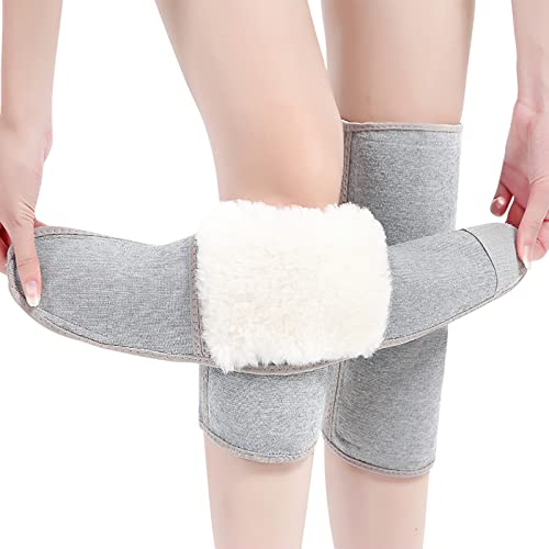 Kniestütze Winter Knieschoner Elastisch Beinstulpen Anti Rutsch Kniewärmer Einstellbar Kniebandage Fleece Knieschoner mit Klettverschluss Beinwärmer Damen Herren Beinlinge für Laufen Radfahren Kniestütze Winter Knieschoner Elastisch Beinstulpen Anti Rutsch Kniewärmer Einstellbar Kniebandage Fleece Knieschoner mit Klettverschluss Beinwärmer Damen Herren Beinlinge für Laufen Radfahren von SIQITECH