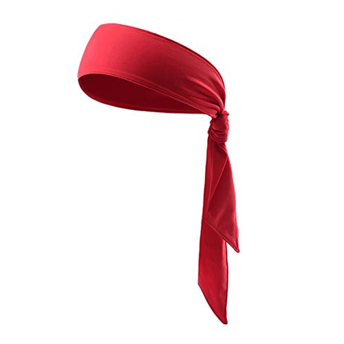 Sportstirnband Unisex Bandana Haarband rutschfest Schweißband Verstellbar Pirat Kopfband Schweißabsorbierend Laufstirnband Atmungsaktiv Stirnschweißband Dünn Stirnband für Laufen Radsport von SIQITECHUK