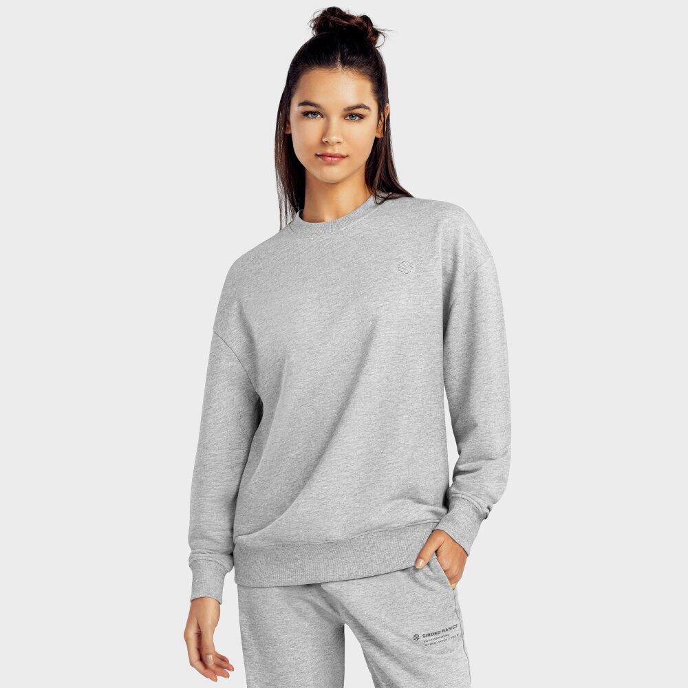 Damen Lifestyle -sweatshirt Ash-W SIROKO Perlgrau von SIROKO