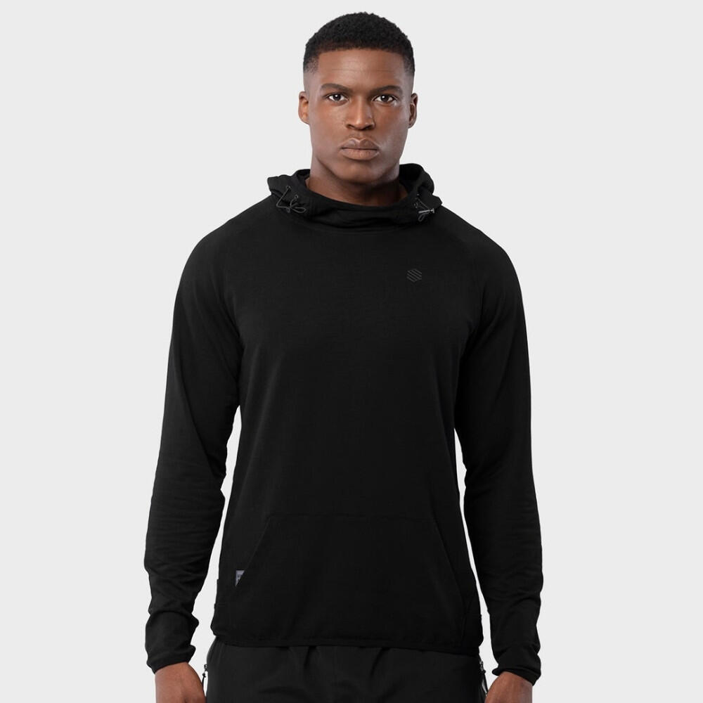 Herren Fitness kapuzenpullover für Black Square SIROKO Schwarz von SIROKO