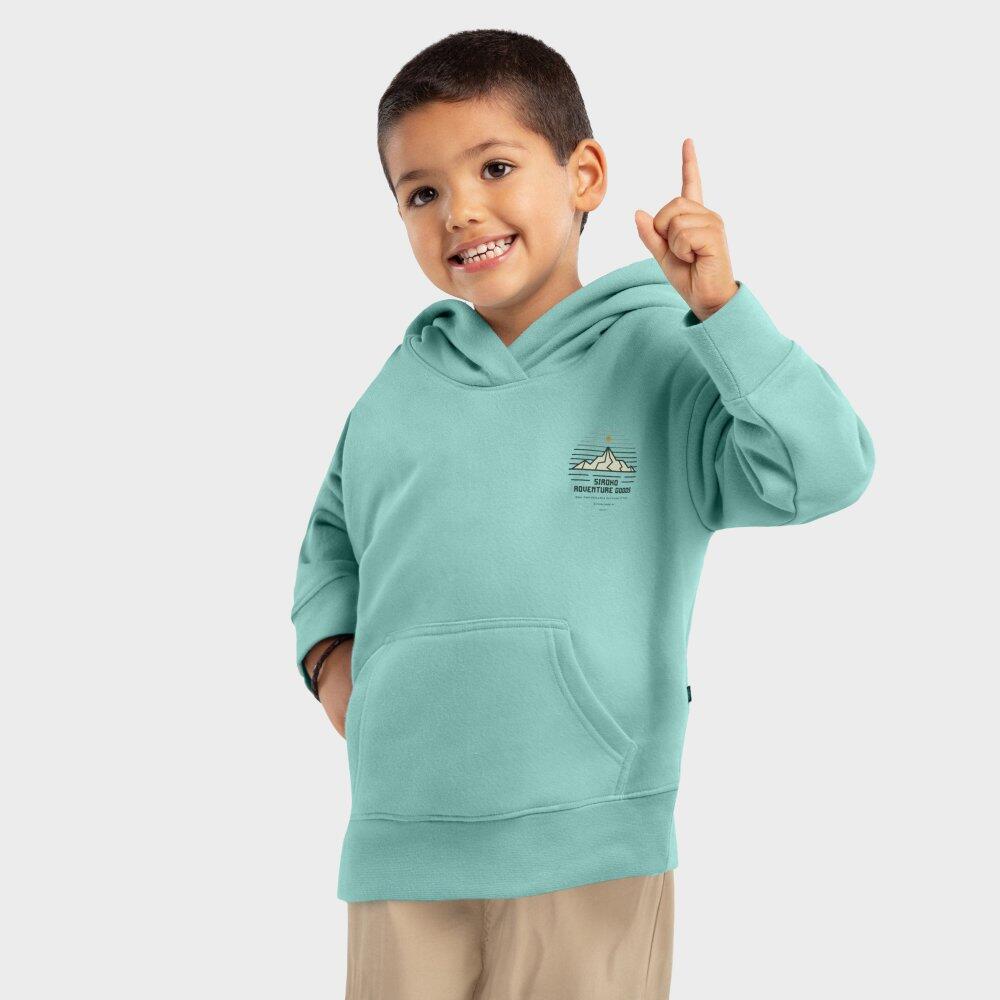 Kinder Lifestyle Kapuzenpullover Jungen Camp SIROKO Grün von SIROKO