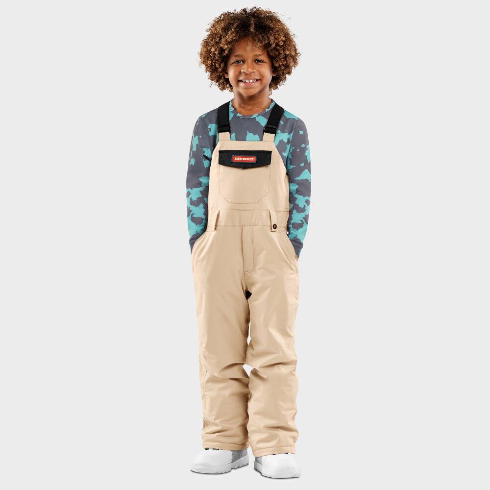 Kinder Wintersport Snowboard-Trägerhose für Jungen KB1 Native Siroko Beige von SIROKO