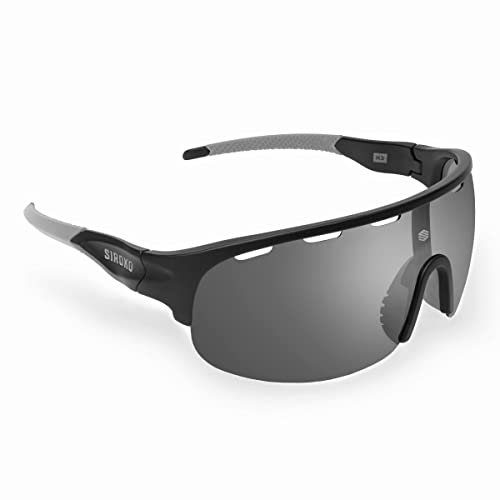 SIROKO - Selbsttönende Sportbrille für Radfahren K3 PhotoChromic Road RaceSchwarz/Grau von SIROKO