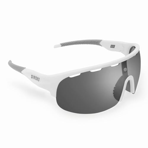 SIROKO - Selbsttönende Sportbrille für Radfahren K3 PhotoChromic Shimanami KaidoWeiß/Schwarz von SIROKO