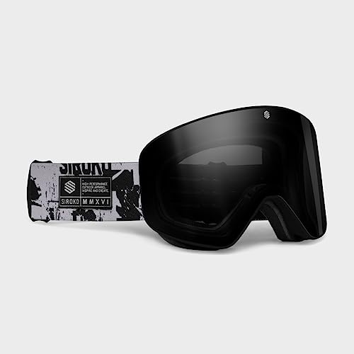 SIROKO - Snowboard- und Skibrillen OTG GX RockSchwarz/Grau von SIROKO