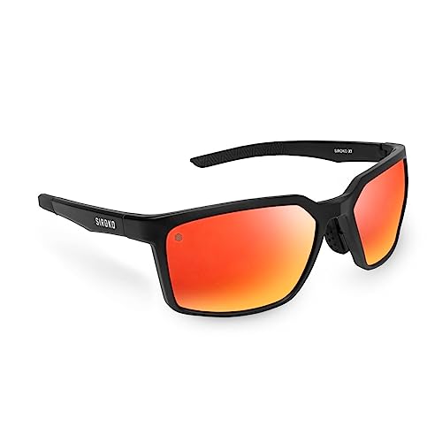 SIROKO - Sportbrille X1 LanzaroteSchwarz/Leuchtendes Orange von SIROKO