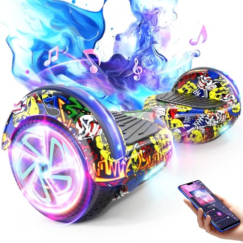 Elektrisches selbstbalancierendes Hoverboard mit 6.5“ Reifen, Dual Motor, Bluetooth Flash Wheel mit LED Licht Selbstbalancierendes Rad Elektro Scooter Elektrisches selbstbalancierendes Hoverboard mit 6.5“ Reifen, Dual Motor, Bluetooth Flash Wheel mit LED Licht Selbstbalancierendes Rad Elektro Scooter von SISIGAD