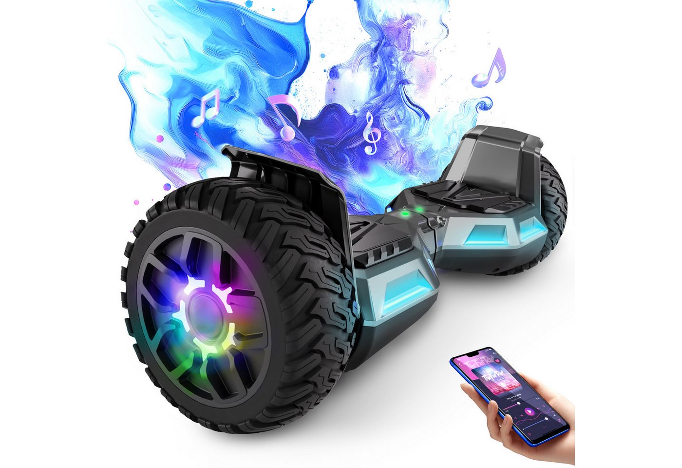 SISIGAD Balance Scooter 8,5 Zoll Dualmotorräder, Hoverboard mit LED-Licht, Smart Bluetooth, 10 km/h, Hoverboard mit LED Lichter Bluetooth,Geschenk für Kinder SISIGAD Balance Scooter 8,5 Zoll Dualmotorräder, Hoverboard mit LED-Licht, Smart Bluetooth, 10 km/h, Hoverboard mit LED Lichter Bluetooth,Geschenk für Kinder von SISIGAD