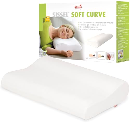 SISSEL® Soft Curve L Kissen | Sanfte Unterstützung & Komfort | Viskoelastischer Schaumstoff | Veloursbezug Maschinenwaschbar | Entlastung für Nacken & Wirbelsäule | 63x31x13cm SISSEL® Soft Curve L Kissen | Sanfte Unterstützung & Komfort | Viskoelastischer Schaumstoff | Veloursbezug Maschinenwaschbar | Entlastung für Nacken & Wirbelsäule | 63x31x13cm von SISSEL