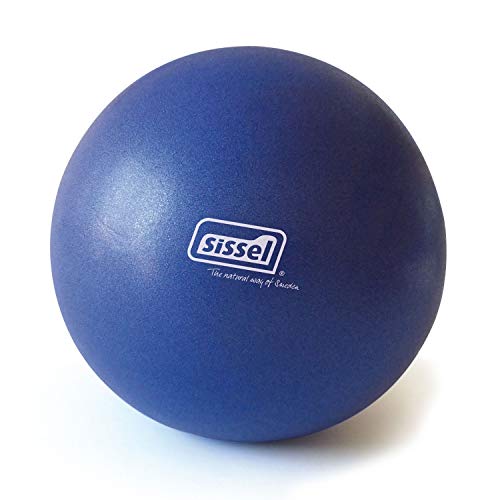 Sissel Pilates Soft Ball Gymnastikball Yoga Turnen Sport Übungsanleitung blau von SISSEL