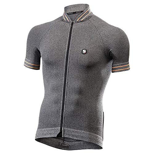 SIX2 Grey/Black Bike Jersey MC Clima XL Unisex Erwachsene von SIXS