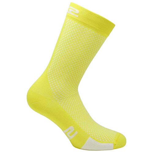 SIX2 P200 Socks, Unisex Erwachsene, Yellow Tour/White, I SIX2 P200 Socks, Unisex Erwachsene, Yellow Tour/White, I von SIXS