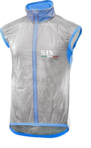 SIX2 Winddichte Weste Transparent/Light Blue-S Unisex Erwachsene von SIXS