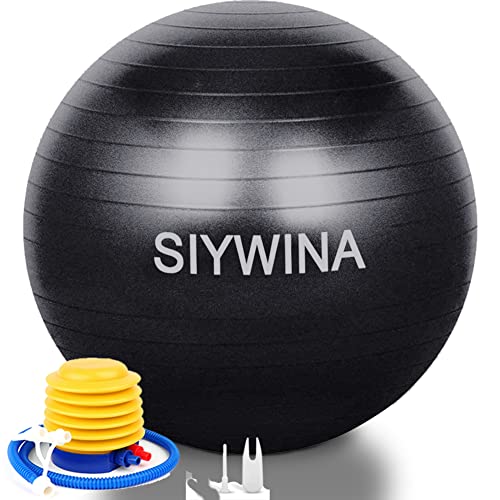 SIYWINA Gymnastikball Sitzball Dicker Anti-Burst Schwangere Yoga Pilates Ball Fitnessball mit Ball Pumpe von SIYWINA