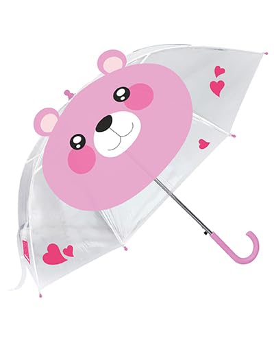 SJ GANG STYLE JAM GANG - Regenschirm für Mädchen - Rosa - Bärenmuster - Reisen und Freizeit, Rosa, Taglia Unica SJ GANG STYLE JAM GANG - Regenschirm für Mädchen - Rosa - Bärenmuster - Reisen und Freizeit, Rosa, Taglia Unica von SJ GANG STYLE JAM GANG