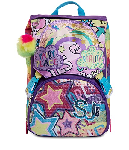 SJ GANG STYLE JAM GANG Seven Big Ausziehbarer Schulrucksack — Mehrfarbiges Mädchen — Grundschule mit Flip-System — Wendbare Pailletten SJ GANG STYLE JAM GANG Seven Big Ausziehbarer Schulrucksack — Mehrfarbiges Mädchen — Grundschule mit Flip-System — Wendbare Pailletten von SJ GANG STYLE JAM GANG