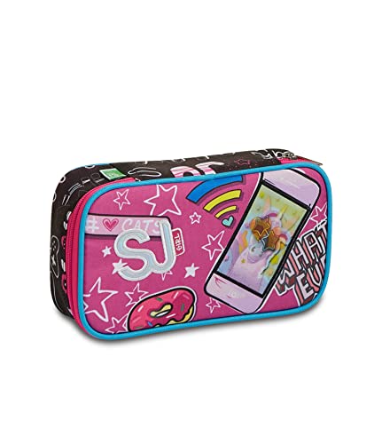 Seven Quick Case, Federmäppchen, Mäppchen, mehrfarbig, Federtasche für Schreibwaren, Etui mit Stiften, Kugelschreiber, & mehr, 3 Fächer, Mädchen & Jungen, Schule - Grundschule, Dream&Do Girl von SJ GANG STYLE JAM GANG