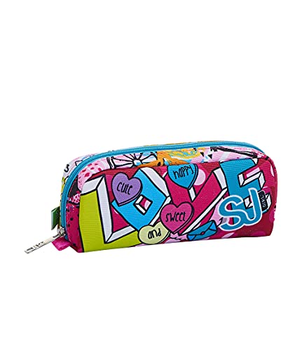 SJ GANG STYLE JAM GANG Mäppchen, Federtasche Federmappe Etui Schule für Jungen Mädchen mit Reißverschluss, Stiftetasche, rosa Love Liebe SJ GANG STYLE JAM GANG Mäppchen, Federtasche Federmappe Etui Schule für Jungen Mädchen mit Reißverschluss, Stiftetasche, rosa Love Liebe von SJ GANG STYLE JAM GANG