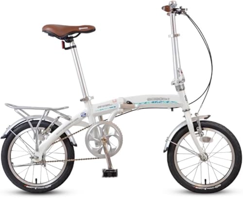 SJAPEX Faltrad 16-Zoll-Rennrad, Citybike Für Erwachsene, Aluminium-Klapprad, Tragbares Ultraleichtes Pendlerfahrrad 3 von SJAPEX