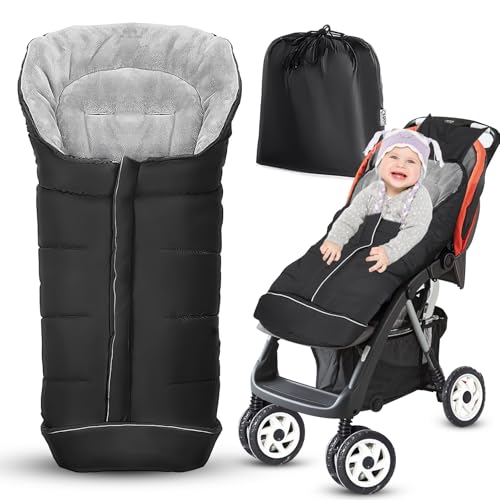 SJDUOCAI Winter Fußsack für Kinderwagen,Polar Fleece Kinderwagen Schlafsack mit Reflektorstreifen,Baby Fußsack für Buggy mit Reißverschluss und Kordelzug Kapuze,für Babyschale,Schlitten und Buggys SJDUOCAI Winter Fußsack für Kinderwagen,Polar Fleece Kinderwagen Schlafsack mit Reflektorstreifen,Baby Fußsack für Buggy mit Reißverschluss und Kordelzug Kapuze,für Babyschale,Schlitten und Buggys von SJDUOCAI