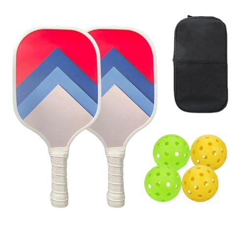 Pickleball-Schläger Pickleball Racket 4 Balls Outdoor Carrying Case Set-Set 5 von SJFYB