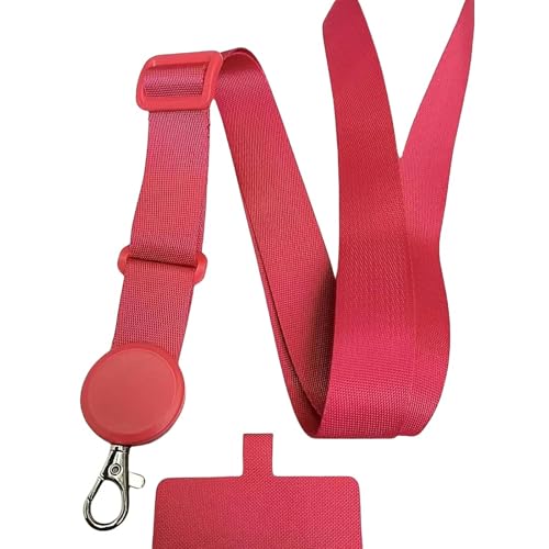 SJFYB Handyanhänger Langes Telefongurt Universal Crossbody Telefon Lanyard Einstellbarer Lanyard-Rot von SJFYB